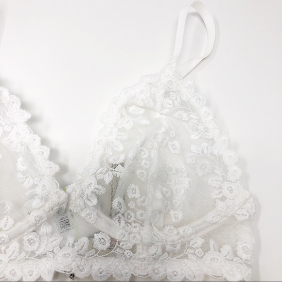 Free People Veronica Underwire Bra White 32B NWT - Picture 6 of 9